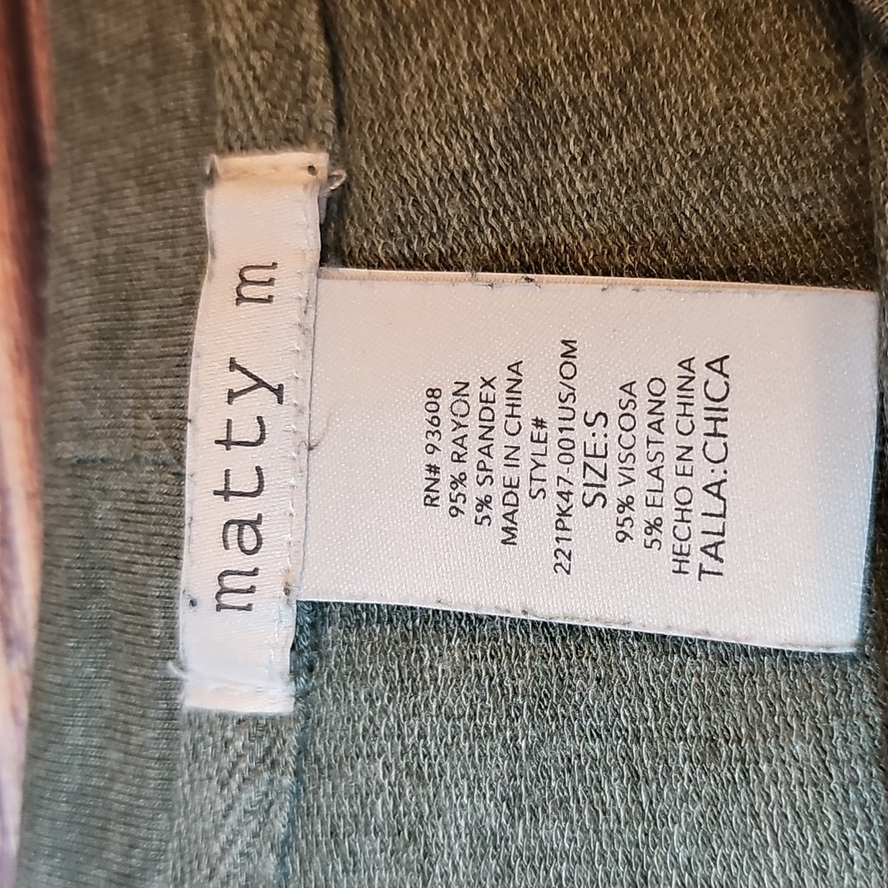 NEW MATTY M GRAY CUFFED SLEEVE PULLOVER TEE - Picture 9 of 10